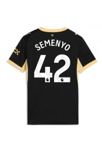 Manchester City Antoine Semenyo #42 Fotballdrakt Borte Klær Dame 2026-27 Korte ermer